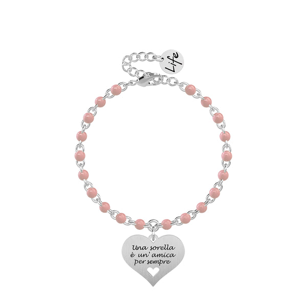 731833 Bracciale Family "Una sorella è un'amica per sempre"