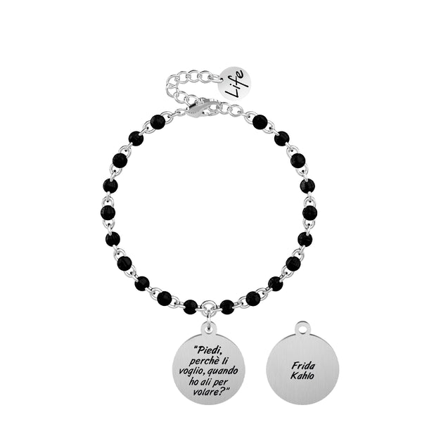 731858 Bracciale Frida Kahlo "Piedi perché li voglio quando ho ali per volare?"