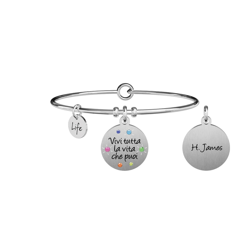 731877 Bracciale Philosophy "Vivi tutta la vita che puoi"
