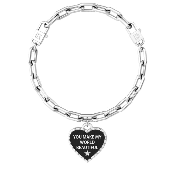 731941 Bracciale Love "You make my world beautiful"