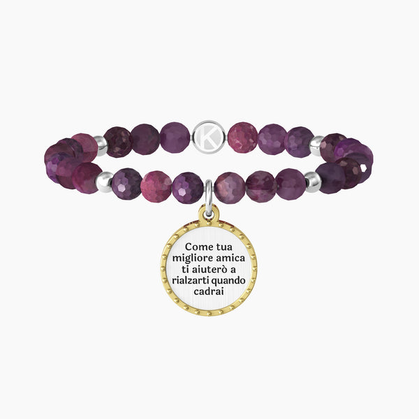 732016 Bracciale Love "Come tua migliore amica ti aiuterò a rialzarti quando cadrai ma solo dopo aver finito di ridere"