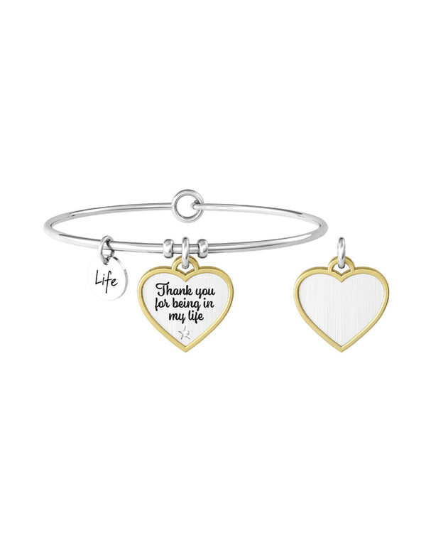 Bracciale "Thank you for being in my life" - Gioielleria Fondente
