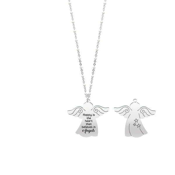 751002 Collana Spirituality "Happy is the heart that believes in angels"