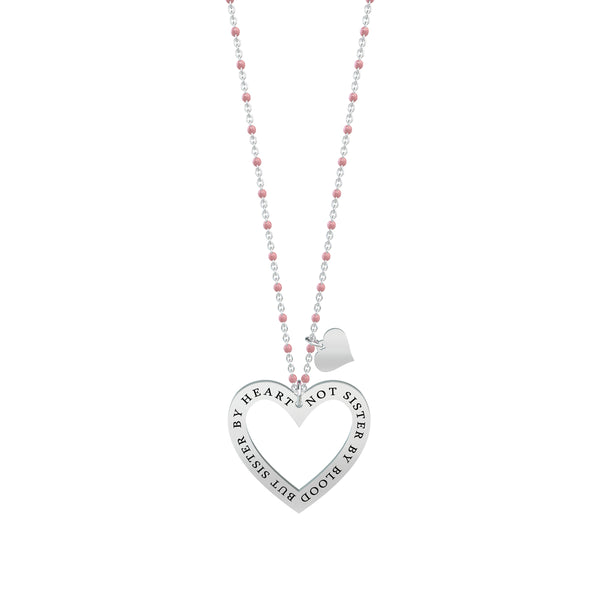 751011 Collana Love "Not sister by blood but sister by heart"