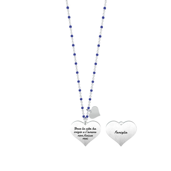 751041 Collana Family "Dove la vita ha inizio e l'amore non finisce mai"