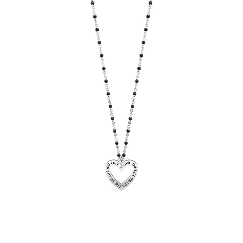 751085 Girocollo Philosophy "Love the life you live live the life you love"