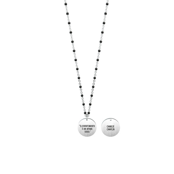 751146 Girocollo Charlie Chaplin "Il divertimento è un affare serio"