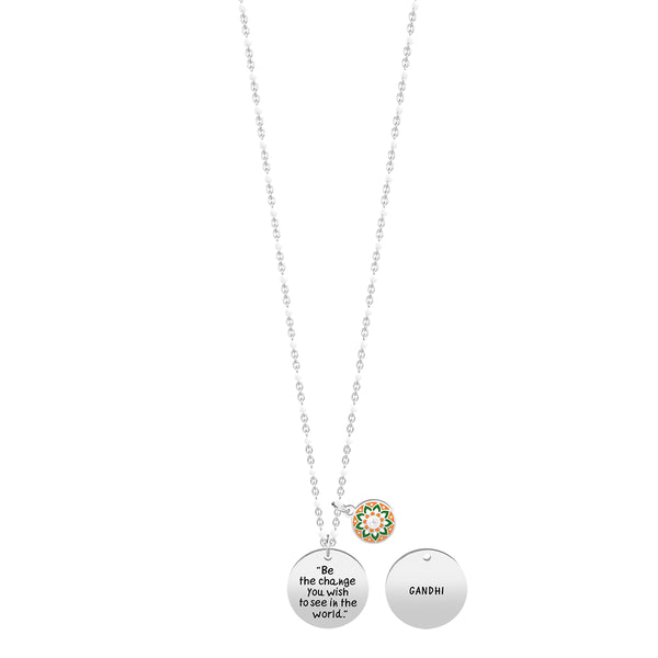 751200 Collana Gandhi "Be The Change You Wish To See In The World"