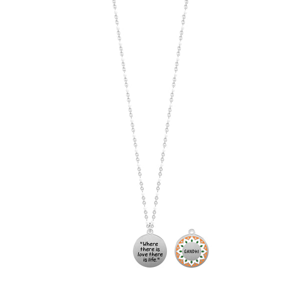 751202 Collana Gandhi "Where There Is Love There Is Life"