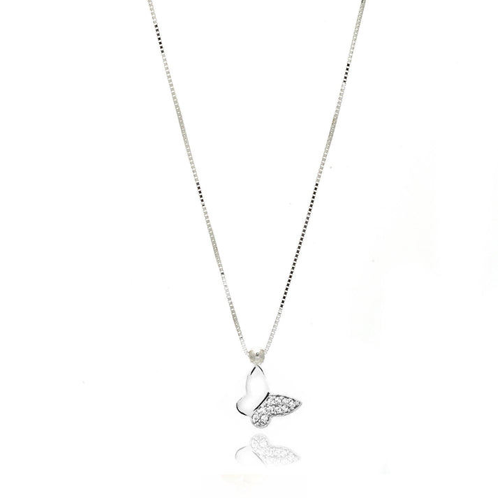 Collana Farfalla e¬† Zirconi - Gioielleria Fondente