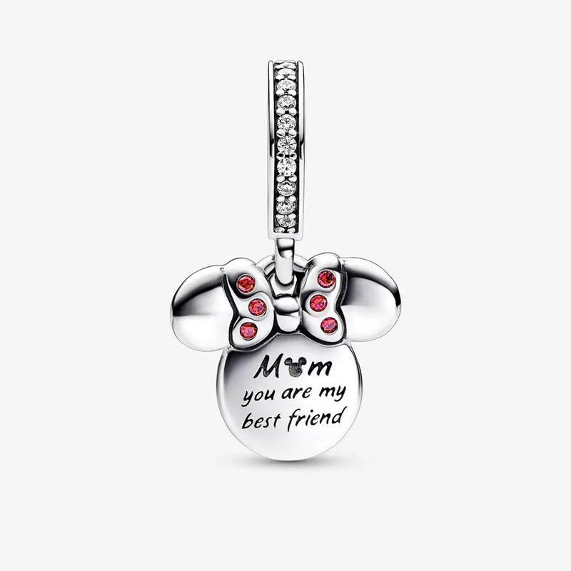 Disney, Minnie, Pendente "Mom you are my best friend" - Gioielleria Fondente
