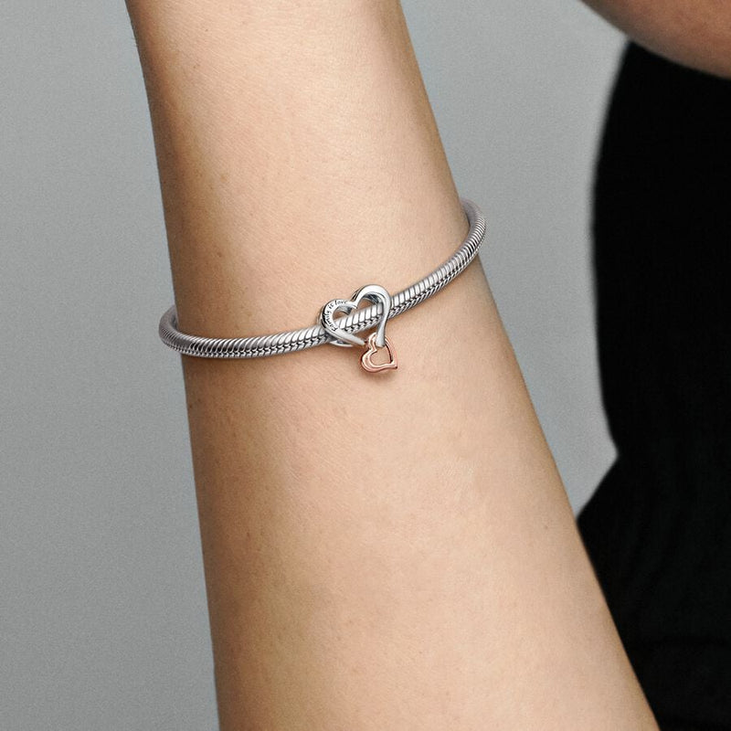 Charm Openwork Cuore Infinito "Familiy is Love" - Gioielleria Fondente
