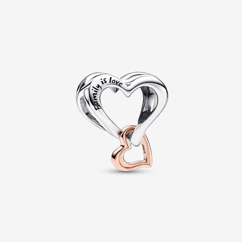 Charm Openwork Cuore Infinito "Familiy is Love" - Gioielleria Fondente