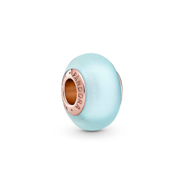 789420c00 Charm in vetro di Murano blu opaco