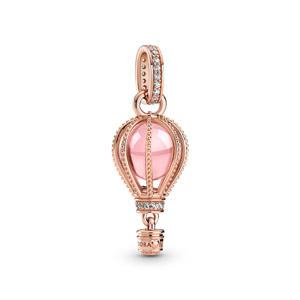 789434c01 Charm pendente Mongolfiera rosa scintillante