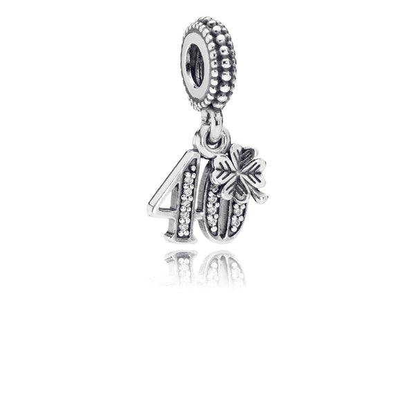 791288cz Charm pendente 40° compleanno