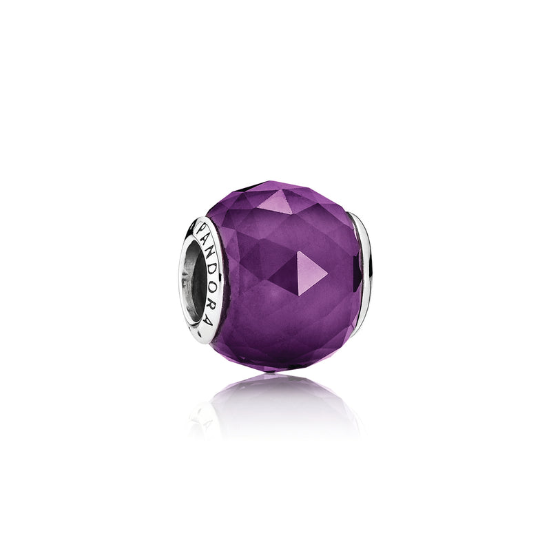 791722nrp Charm Sfera Sfaccettata Viola Intenso