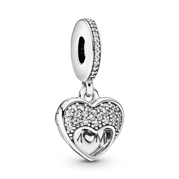 792071cz Charm pendente a cuore Adoro la mia mamma