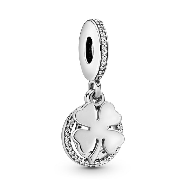 792089cz Charm pendente Quadrifoglio portafortuna