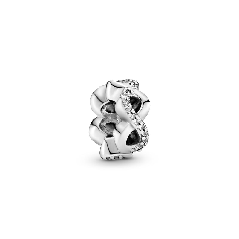 792101cz Charm distanziatore Infinito scintillante