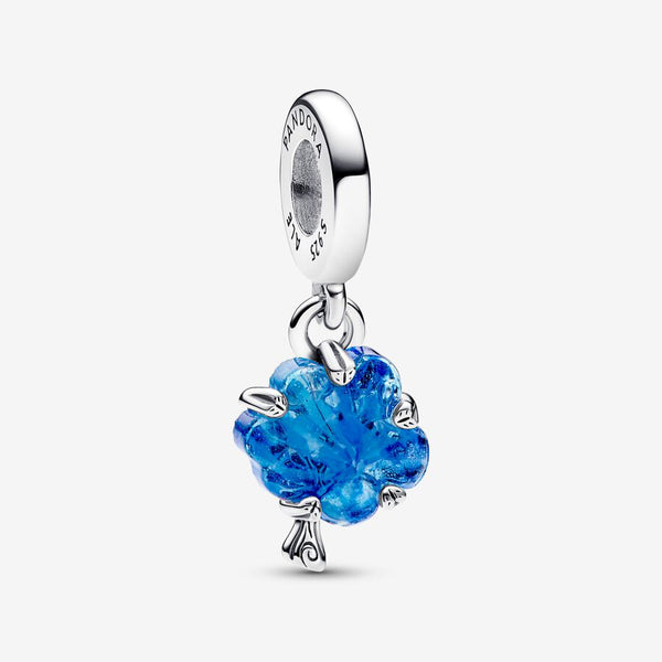 Charm Albero della Vita Vetro di Murano Blu - Gioielleria Fondente