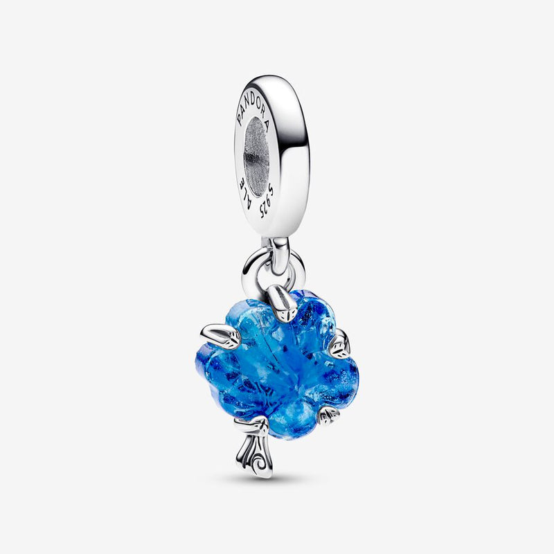 Charm Albero della Vita Vetro di Murano Blu - Gioielleria Fondente