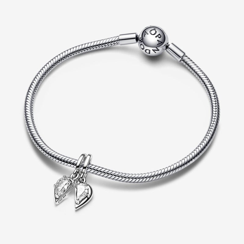 Charm Pendente Cuore Mamma e Figlia Divisibile - Gioielleria Fondente
