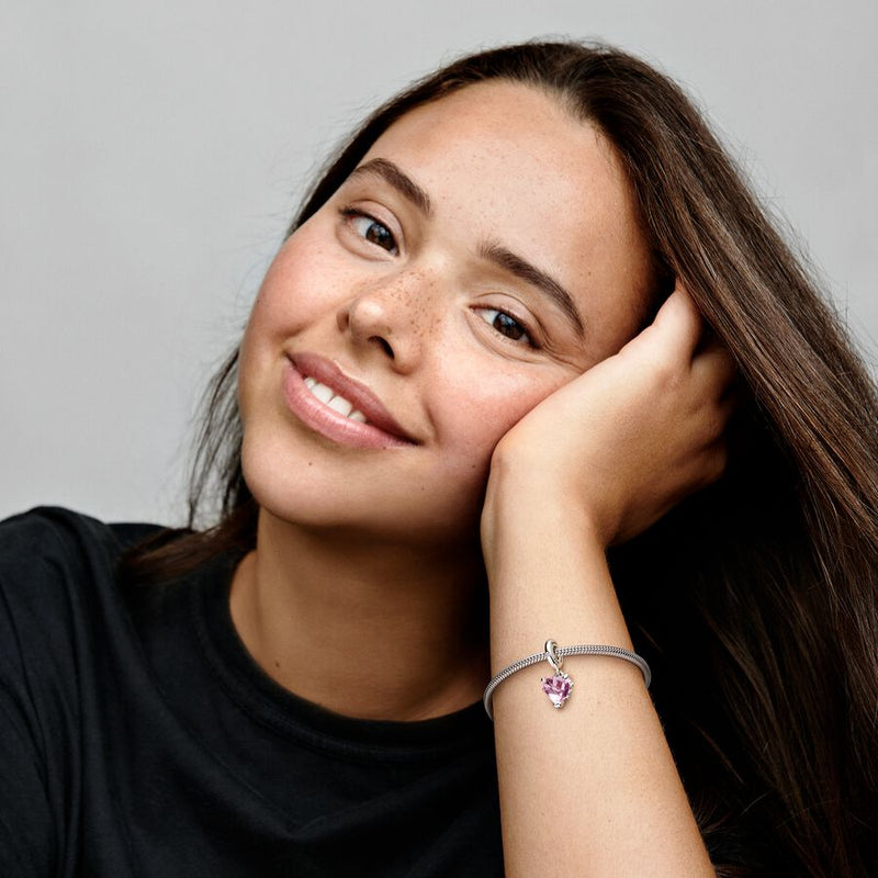 Charm Pendente Albero della Famiglia Rosa - Gioielleria Fondente