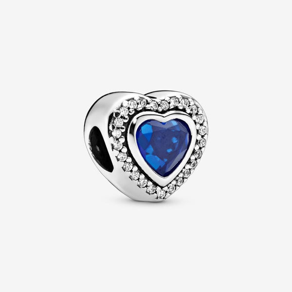 Charm Cuore Pietra Blu - Gioielleria Fondente