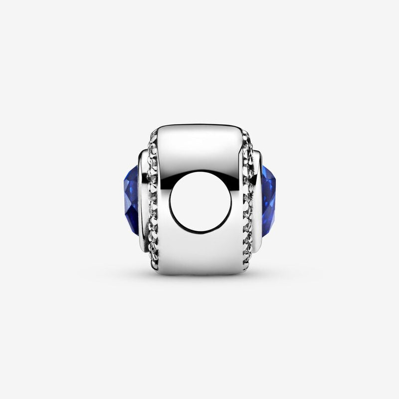 Charm Cuore Pietra Blu - Gioielleria Fondente