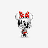 Disney Charm Minnie con abito e fiocco a pois - Gioielleria Fondente
