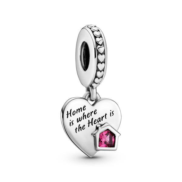 799324c01 Charm pendente a cuore Love My Home