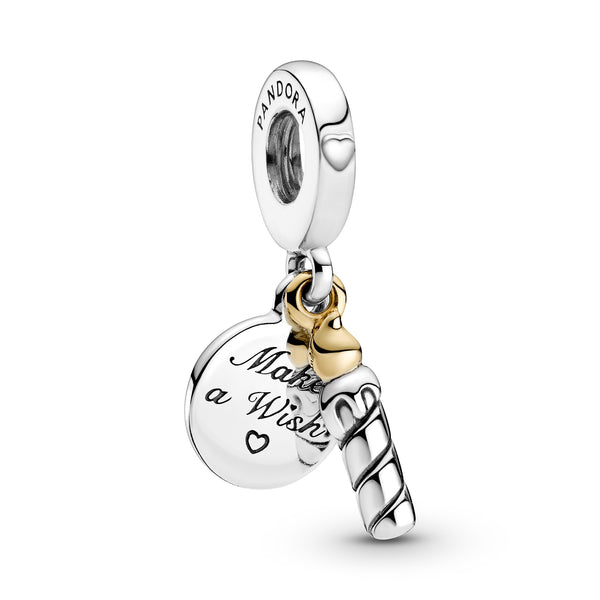 799328c00 Charm pendente bicolore Candela di compleanno