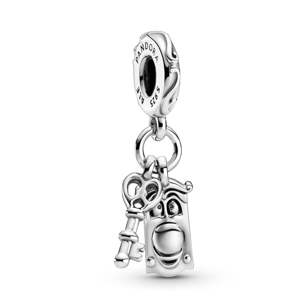 Alice nel paese delle meraviglie Disney charm pendente Chiave e signor Serratura - Gioielleria Fondente
