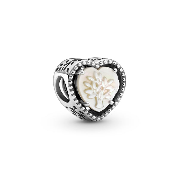 799413c01 Charm openwork Albero della famiglia e cuore