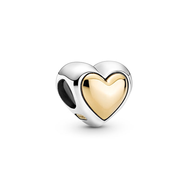 799415c00 Charm con cuore dorato a cupola