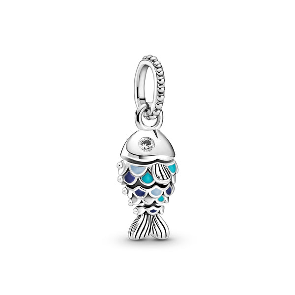 799428c01 Charm pendente Pesce blu