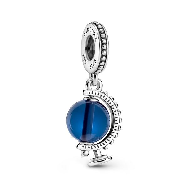 799430c01 Charm pendente Globo blu