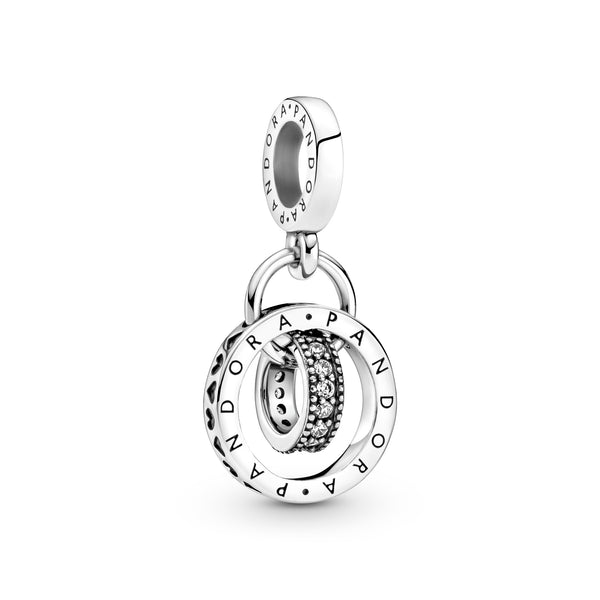 799490c01 Charm Pendente Cerchio Logo Pandora
