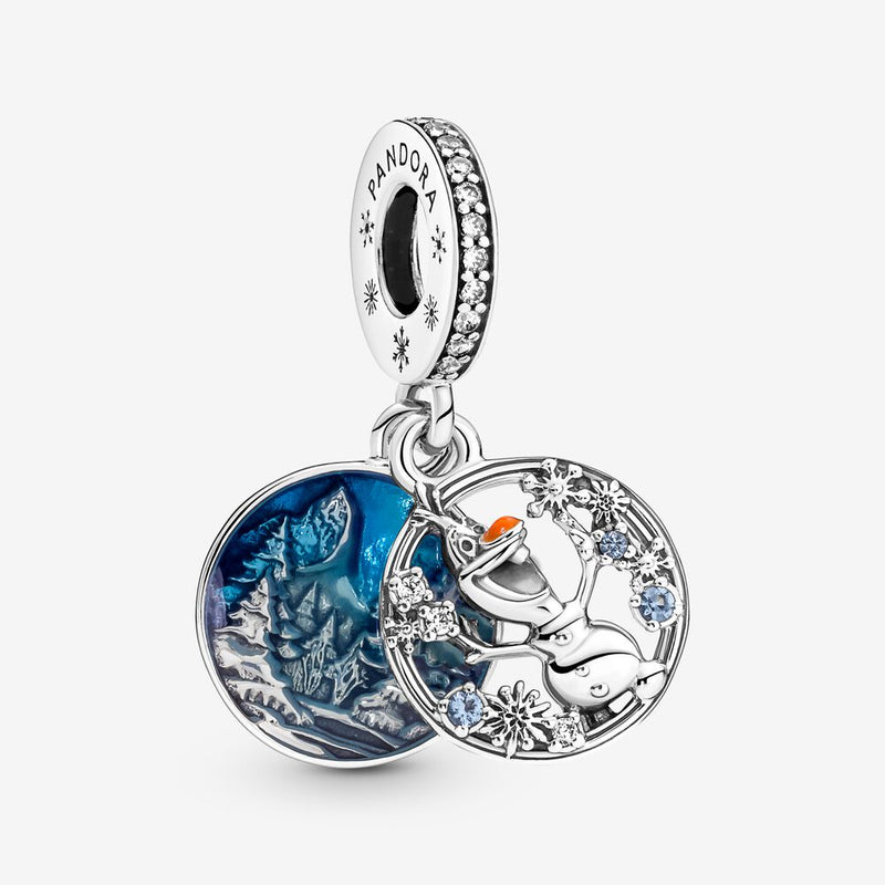799638c01 Disney  Frozen  Charm Pendente Olaf nella neve