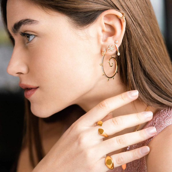 Helix Piercing Mini Cerchietto Drop - Gioielleria Fondente