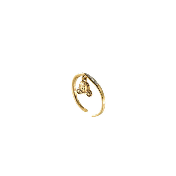 Anello Tiara con carrozza e pietre - Gioielleria Fondente