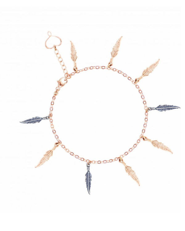 brpiu9 Bracciale "Piume"