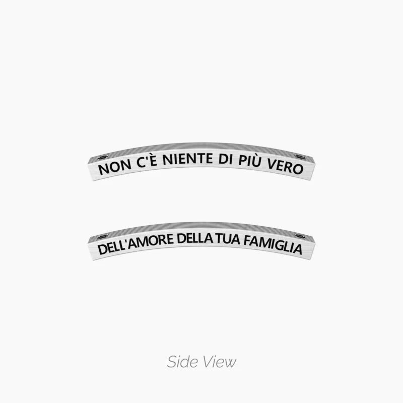 Bracciale Family "NON C’E’ NIENTE DI PIU’ VERO DELL’AMORE DELLA TUA FAMIGLIA” - Gioielleria Fondente