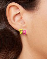 Orecchini "Joy Fluo Pink & Lime" - Gioielleria Fondente