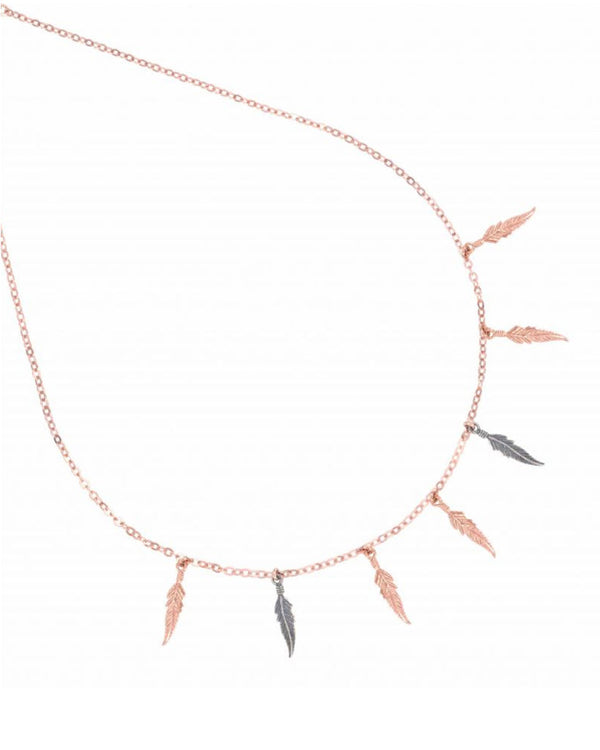 ghpiu7 Collana "Piume"