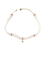 Collana chocker collezione "Galactica" con perle e stelle - Gioielleria Fondente