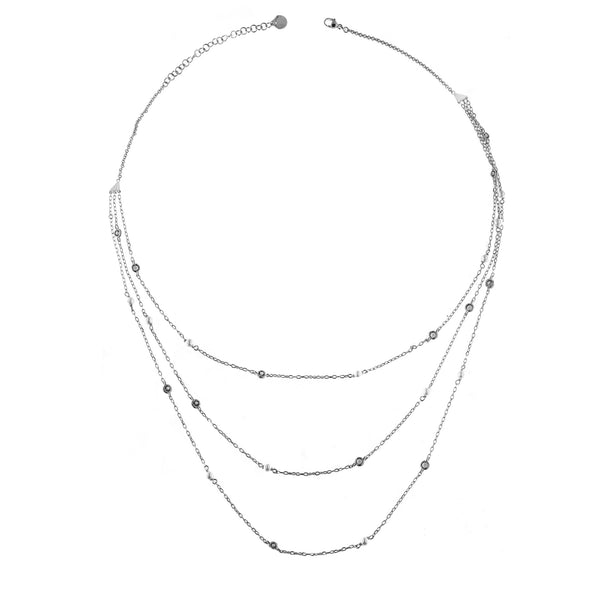 Collana girocollo collezione "Galactica" a 3 fili - Gioielleria Fondente