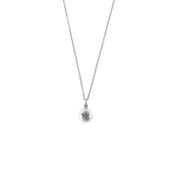 Collana girocollo collezione "Galactica" con cuore e perla - Gioielleria Fondente