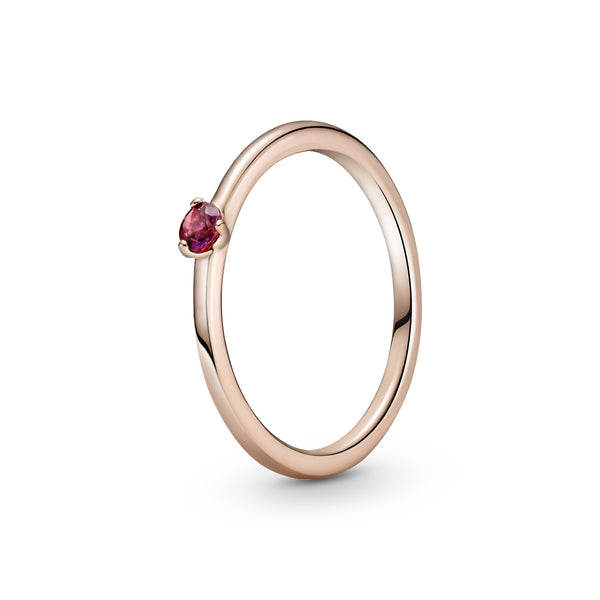 189259c01 Anello con solitario rosso